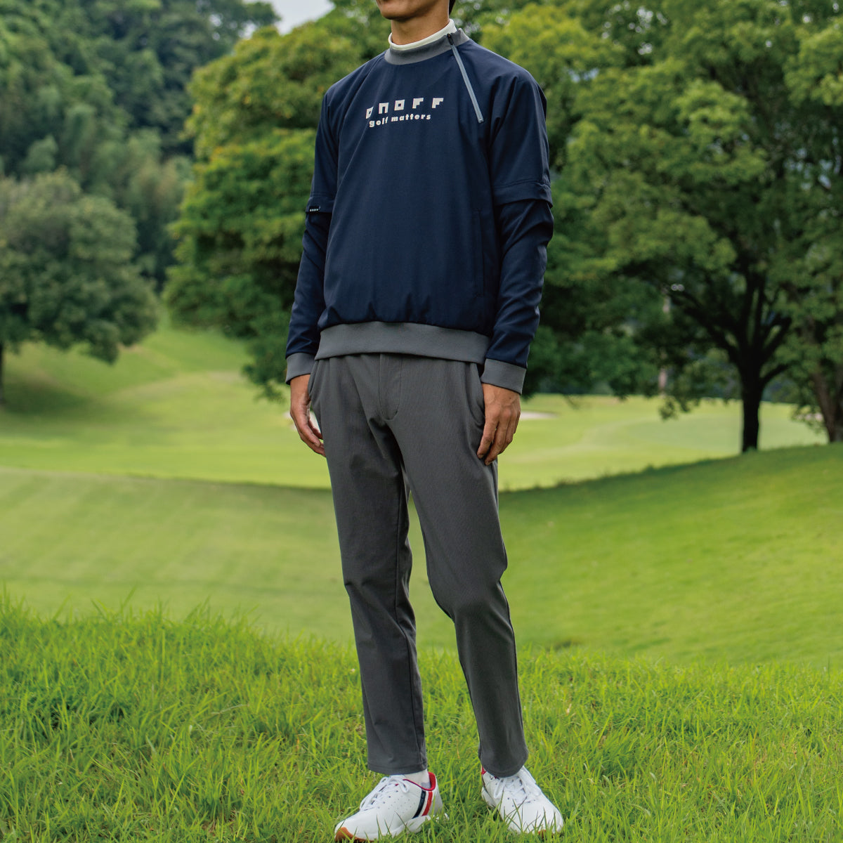 Men’s Crew Neck Pullover Blouson ODB201