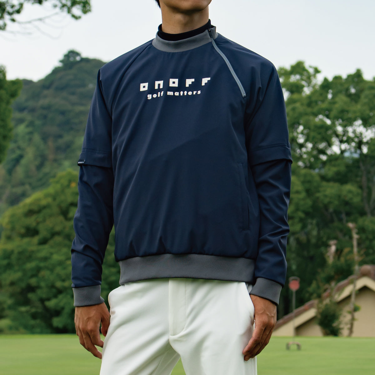 Men’s Crew Neck Pullover Blouson ODB201
